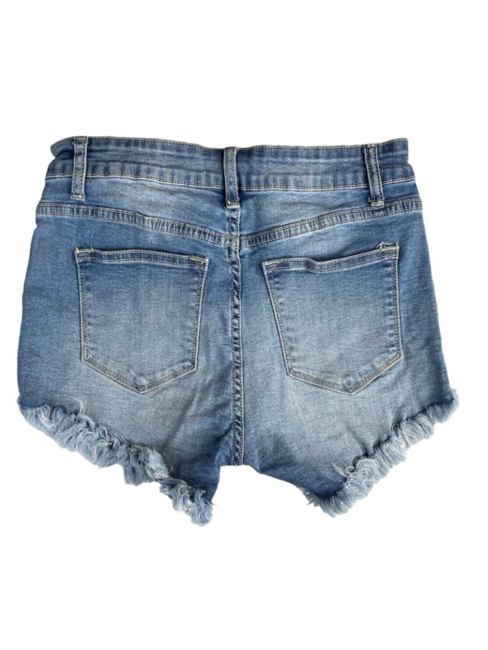 KanCan Distressed Mid Rise Shorts Denim Size 9/28 Blue Summer Festival - Picture 2 of 8